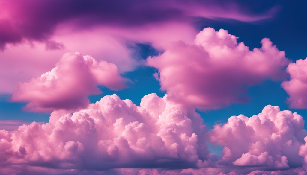 cotton candy clouds