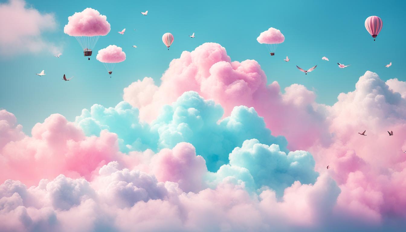 cotton candy clouds