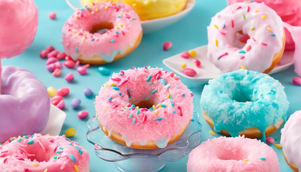 cotton candy donut