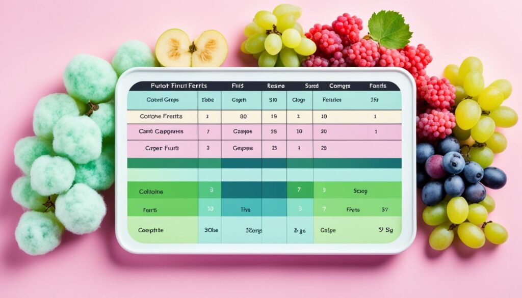 cotton candy grapes comparison