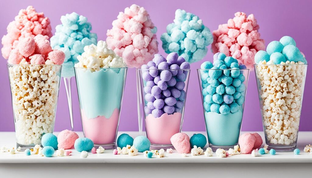 cotton candy popcorn serving ideas