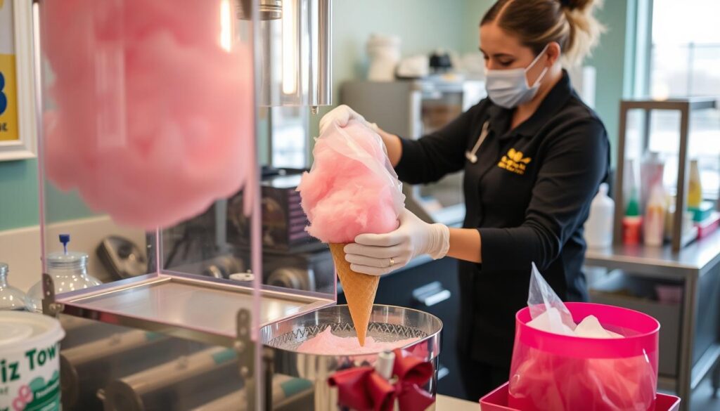 Sanitizing Cotton Candy Equipment