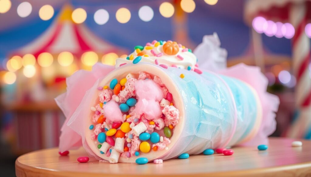 cotton candy burrito