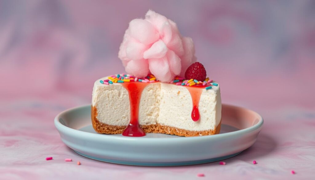 cotton candy cheesecake