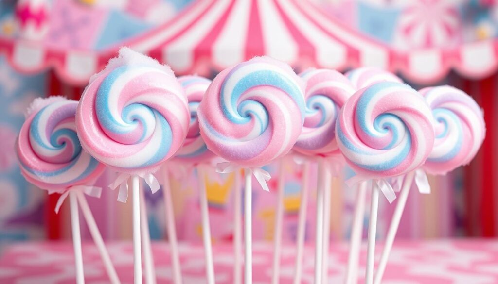 cotton candy lollipop