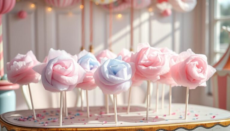 cotton candy lollipop