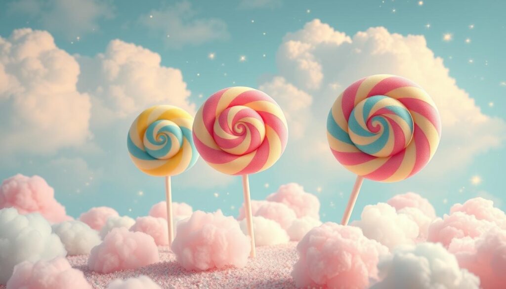 cotton candy lollipop nostalgia