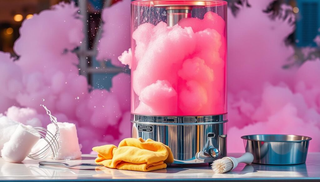 cotton candy machine cleaning