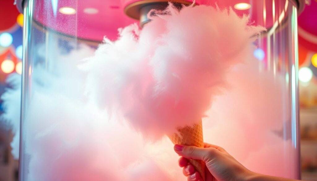 cotton candy spinning technique