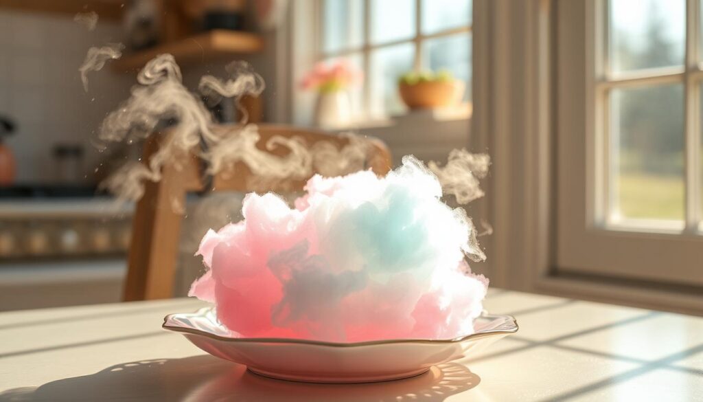 defrosting frozen cotton candy