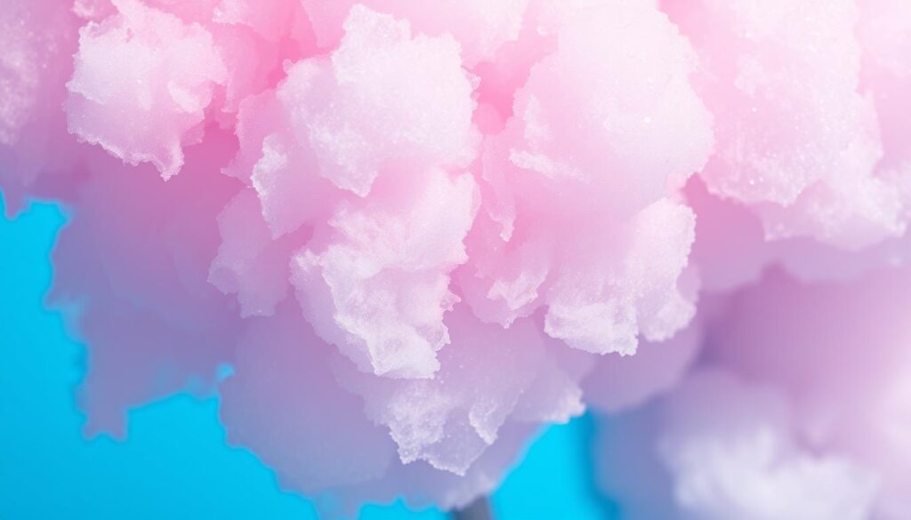 frozen cotton candy texture