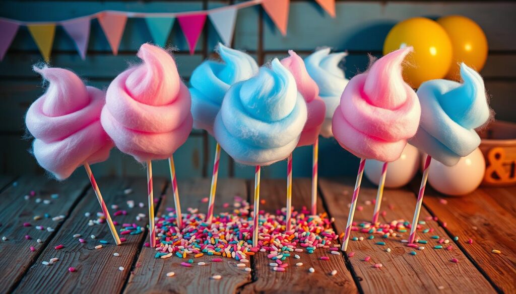 homemade cotton candy lollipops