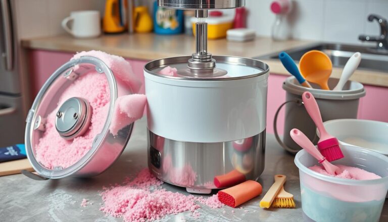 how to clean a cotton candy machine