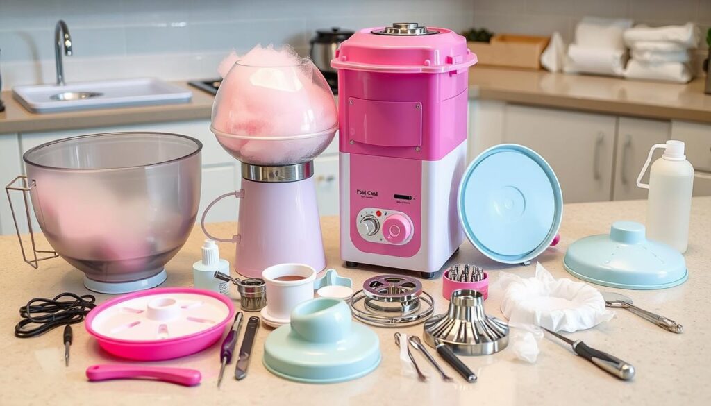 reassembling cotton candy makers