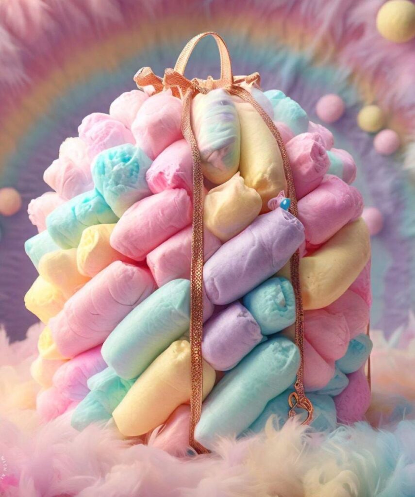 Cotton candy bags