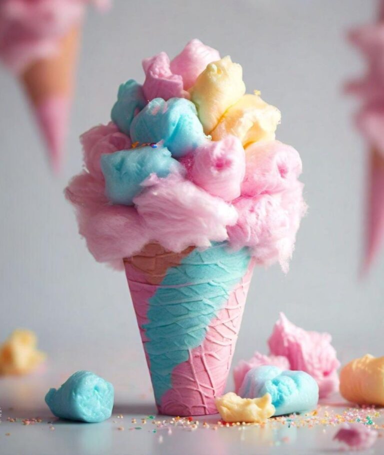 Cotton candy cones